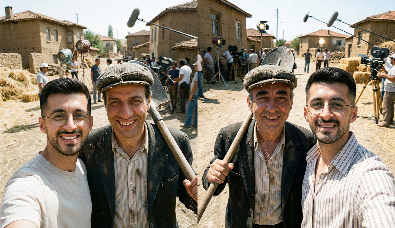 Yapay Zeka ile Kemal Sunal Selfie Promptu